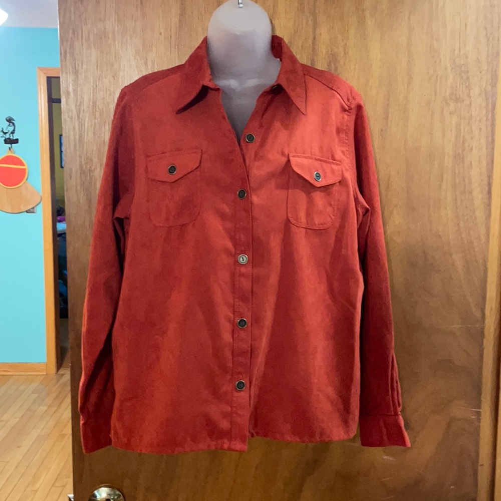 Alfred Dunner Rust Shirt Jacket 10p